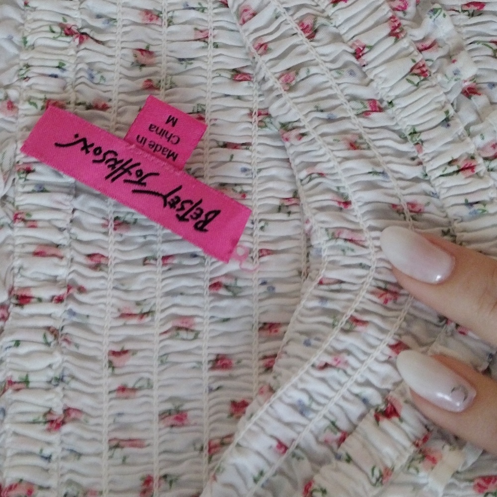 Vintage Betsey Johnson Strapless Dress With Ruffles - Picture 4 of 5